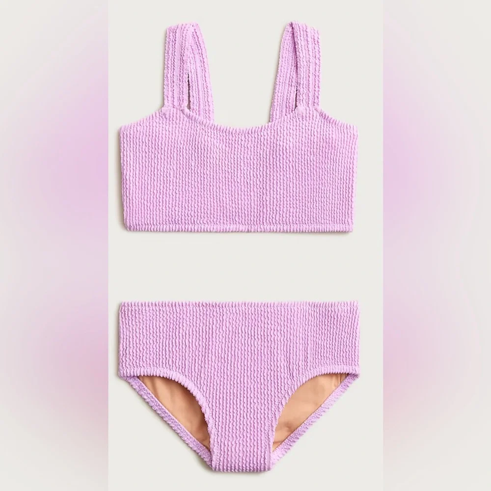 Crewcuts Lilac Textured Two-Piece Underwear Set - Picture 1 of 4
